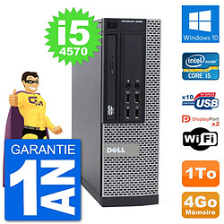 PC Dell 9020 SFF Intel Core i5-4570 RAM 4Go Disque Dur 1To Windows 10 Wifi - Occasion