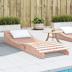 Maison Chic Chaise longue de jardin| Bain de soleil Relax | Transat 205x60x31,5 cm bois massif de douglas -GKD90667