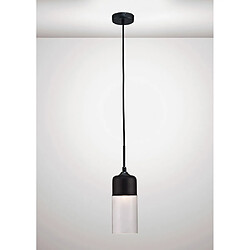 Luminaire Center Suspension design Mia Noir 1 ampoule 47cm