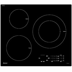 Acheter Table de cuisson à induction 60cm 3 foyers 7200w noir - SPI4361B - SAUTER