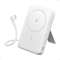 SANAG Zolo Power Bank Magnétique, Batterie Externe Portable 10000Mah Sans Fil Avec Recharge Rapide 30 W ., Câble Usb-C Intégré Et Support Ajustable, Pour Iphone Séries 15/14, Airpods, Et Bien Plus