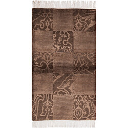 Vidal Tapis de laine 150x84 brun Darya 