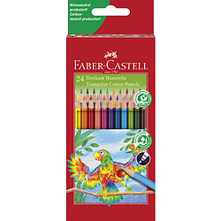 FABER-CASTELL Crayons de couleur triangulaires, étui de 24 ()