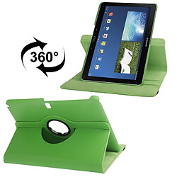 Wewoo Housse Étui vert pour Samsung Galaxy Note 10.1 édition 2014 / P600, 360 degrés Rotatif Litchi Texture en cuir avec support de visualisation 2-angle