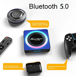 Box Android TV 8K Ultra HD Smart Quad-Core 4G+64GB Avec Télécommande EU Plug YONIS pas cher