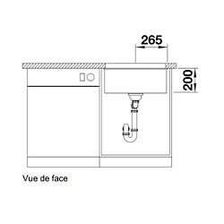 Blanco Evier sous plan Etagon 500-U 522228 pas cher