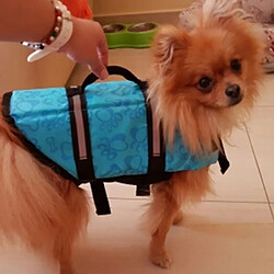 Acheter Wewoo Imperméable pour Chien rose la navigation de de natation, taille: S point Gilet réfléchissant de vie de d'épargnant d'animaux de compagnie