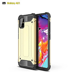 Wewoo Coque Renforcée Pour Galaxy A51 en TPU + PC Or