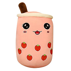 Universal 50cm arbre peluche tasse de thé dessin animé doux mignon tasse de thé au lait yeux ronds peluche poupée vacances doux pomme rose fraise thé au lait cadeau pour les enfants | oreiller de luxe