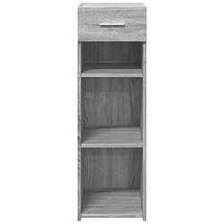 Avis vidaXL Buffet sonoma gris 30x42,5x93 cm bois d'ingénierie