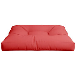 Acheter vidaXL Coussin de palette rouge 80x80x12 cm tissu