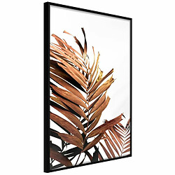 Paris Prix Affiche Murale Encadrée Copper Palm 20 x 30 cm Noir