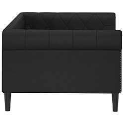 Avis vidaXL Lit de jour sans matelas noir 90x190 cm similicuir