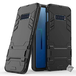 Htdmobiles Coque rigide anti choc pour Samsung Galaxy S10e + film ecran - NOIR