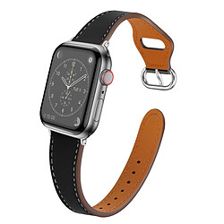 Avizar Bracelet pour Apple Watch 41mm / 40mm / 38 mm Simili Cuir Noir