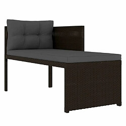 Maison Chic Salon de jardin 4 pcs - Table et chaises d'extérieur - Mobilier/Meubles de jardin Moderne Résine tressée Marron -MN52035 pas cher