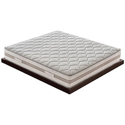 Avis Materassi&Doghe Matelas 140x190 à ressorts ensachés - mémoire de forme - à 9 zones avec revêtement amovible haut 25 cm modèle Parigi