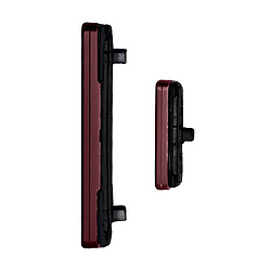 Avizar Clappio Bouton Power et Volume pour Samsung Galaxy S22 Ultra Bordeaux