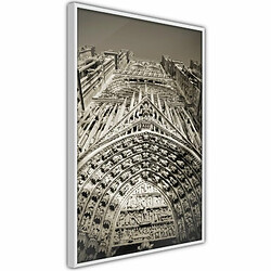 Paris Prix Affiche Murale Encadrée Paris Monument 30 x 45 cm Blanc