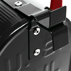 Helloshop26 Us mailbox boite aux lettres design américain noir pied de support courrier 16_0000335 pas cher