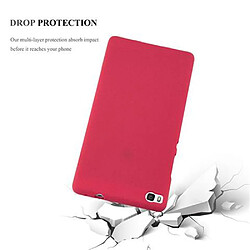 Cadorabo Coque Huawei P8 Etui en Rouge pas cher