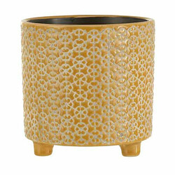 Paris Prix Cache-Pot Déco en Céramique Minada 16cm Ocre