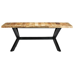 Maison Chic Table à manger | Table de salle à manger 200x100x75 cm Bois de manguier solide -GKD73769