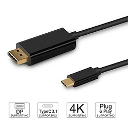 GUPBOO Câble adaptateur USB Type-C vers DP DisplayPort 4K 3.1,JL1460