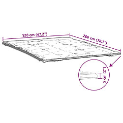 Acheter vidaXL Protège-matelas blanc 120x200 cm