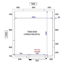 Chambre Froide Positive Avec Groupe Positif - Hauteur 2010 mm - Combisteel