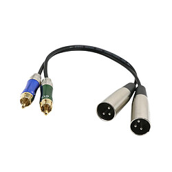 Avis Câble d'Interconnexion Adaptateur Double XLR Mâle à 2-RCA Mâle Prise