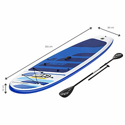 Paddle Surf Gonflable Bestway Hydro-Force Surf Oceana Convertible 305x84x12cm Pagaie Double, Siège, Pompe et Sac pas cher