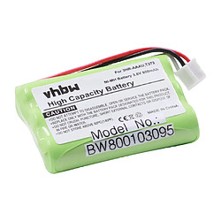 Vhbw Baterrie Ni-MH 800mAh 3.6V pour Bang & Olufsen BeoCom 6000 remplace 3HR-AAAU, T373