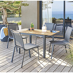 Hesperide Table de jardin extensible Folya en eucalyptus - 4 Places