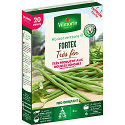 Vilmorin Graines de Haricot vert sans fil FORTEX 20 mètres