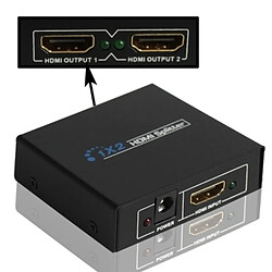 Wewoo Splitter noir V1.3 HDMI 1x2