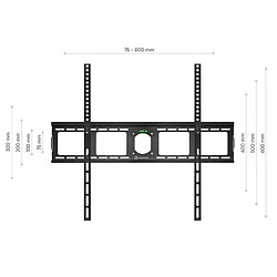 Acheter ONKRON Support Mural TV 55 Pouces - 100 Pouces Ecran & TV, Accroche Television Mural Poids de 75 kg Support TV Mural Fixe avec VESA 75x75 - VESA 800x600/Fixation Television Murale Universel UF4-B Noir