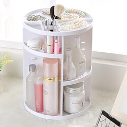 Wewoo 360 degrés tournent boîte de blanc rangement écologique cosmétique de récipient de cosmétiques de conteneur, taille: 23 x 31cm 