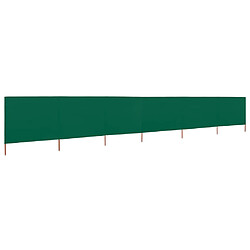 vidaXL Paravent 6 panneaux Tissu 800 x 120 cm Vert