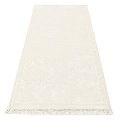 Avis Vidal Tapis de couloir en laine 203x81 beige Darya