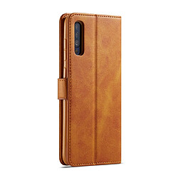 Avis Wewoo Housse Coque Pour Galaxy A70 LC.IMEEKE Calf Texture en cuir à rabat horizontalavec support et fentes cartes et portefeuille jaune