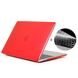 Wewoo Housse Étui rouge pour 2016 MacBook Pro 13,3 pouces sans barre tactile A1708 Chapeau-Prince 2 en 1 Crystal Hard Shell de protection en plastique + Version US Ultra-mince TPU de du clavier