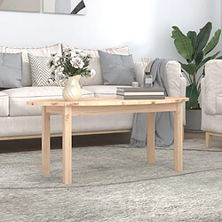 ComfortXL Table Basse 110x55x45 Cm Bois Massif De Pin