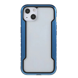 Coque en TPU + acrylique, antichoc, hybride noir/bleu pour votre Apple iPhone 13 6.1 pouces