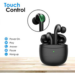 Chrono Casque sans fil Chronus J3 - Écouteurs Bluetooth compatibles Android et iPhone(noir)