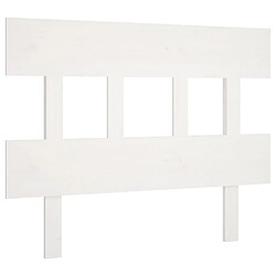 vidaXL Tête de lit Blanc 93,5x3x81 cm Bois massif de pin