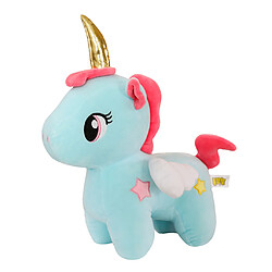 Acheter Mignon Arc-en-ciel Licorne En Peluche Figurine Peluches Pour Enfants Cadeaux Bleu 10 Cm