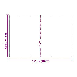 vidaXL Housse de protection plantes avec œillets 2x3 m polyéthylène pas cher