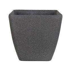 Beliani Pot de fleurs gris foncé 34 x 34 x 34 cm ZELI