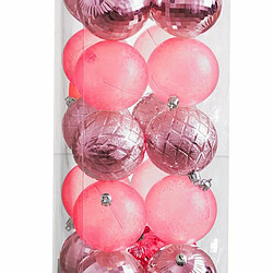 BigBuy Christmas Boules de Noël Rouge 8 x 8 x 8 cm (20 Unités)